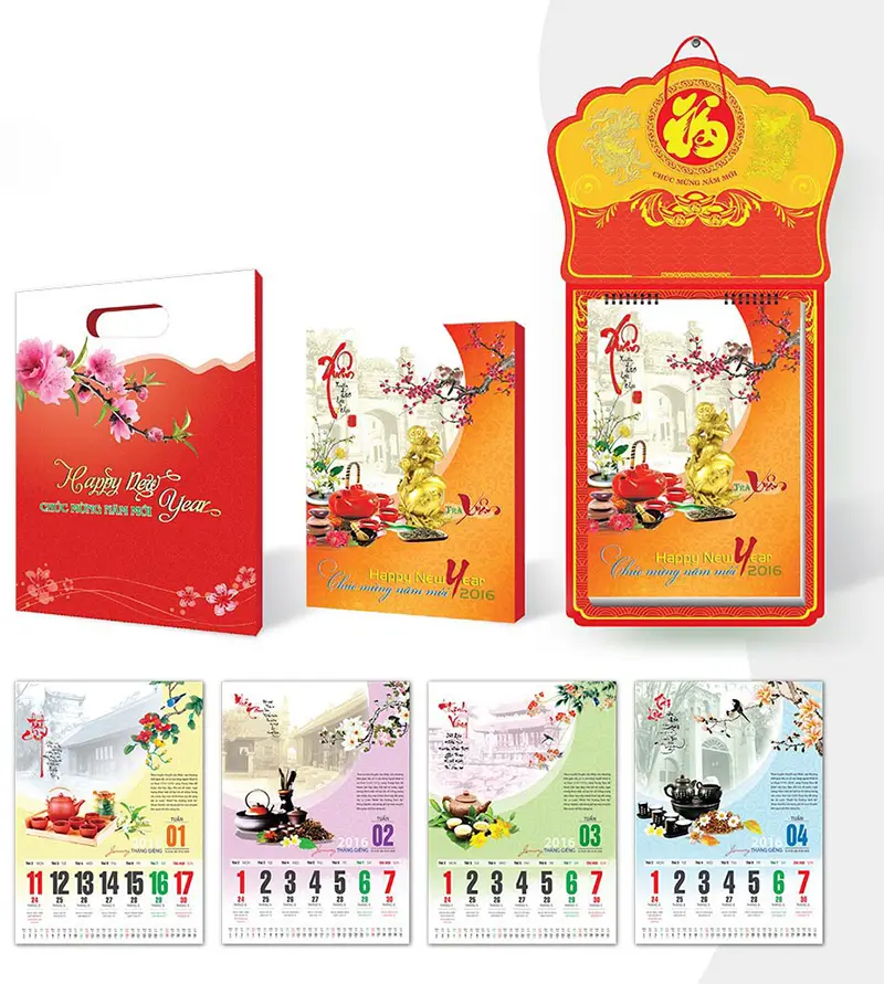 in lịch