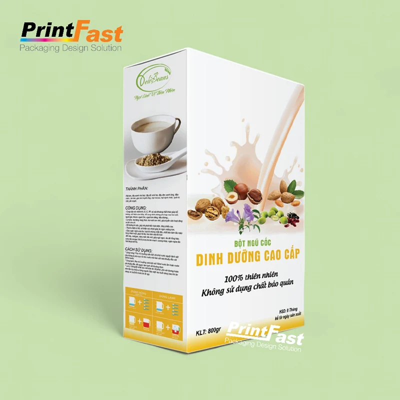 in hộp giấy đựng ngũ cốc