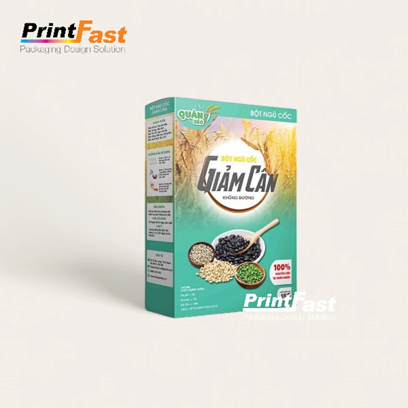 in hộp giấy đựng ngũ cốc